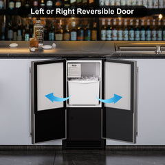 COTLIN 15" 22LBS/24H Built-in Stainless Steel Crescent Ice Maker IMC25BI