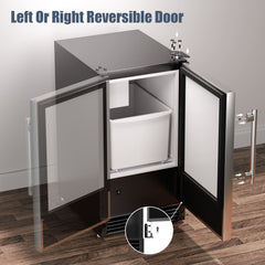 COTLIN 15" 22LBS/24H Undercounter Stainless Steel Crescent Ice Maker IMC22