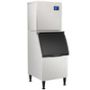 COTLIN 22" 400LBS/24H Adjustable Ice Cube Thickness Air Cooled Stainless Steel Commercial Ice Maker T60A