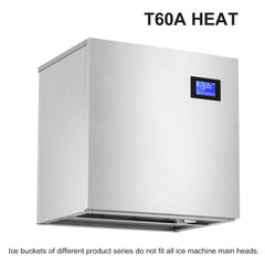 COTLIN 22" 400LBS/24H Adjustable Ice Cube Thickness Air Cooled Stainless Steel Commercial Ice Maker T60A