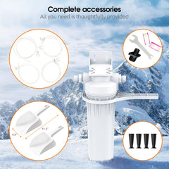 COTLIN 22" 400LBS/24H Adjustable Ice Cube Thickness Air Cooled Stainless Steel Commercial Ice Maker T60A