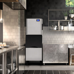 COTLIN 23" 450LBS/24H SECOP Compressor Air Cooled Stainless Steel Commercial Ice Maker L400