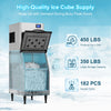 COTLIN 23" 450LBS/24H SECOP Compressor Air Cooled Stainless Steel Commercial Ice Maker L400