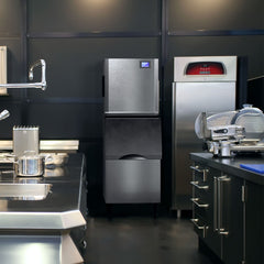 COTLIN 23" 450LBS/24H SECOP Compressor Air Cooled Stainless Steel Commercial Ice Maker L400