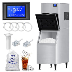 COTLIN 23" 550LBS/24H SECOP Compressor Air Cooled Stainless Steel Commercial Ice Maker L500