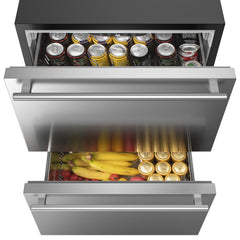 COTLIN 24" 4.9 Cu.Ft. Double Drawer Stainless Steel Refrigerator HX-160DDR