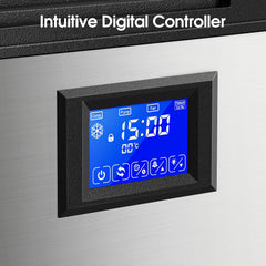 COTLIN 26" 200LBS/24H Air Cooled Freestanding Stainless Steel Undercounter Ice Maker P518A