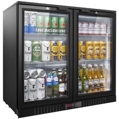 COTLIN 36" 7.4 Cu.Ft. Adjustable Temperature Controller Coated Steel Beverage Bar Cooler WX-209