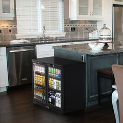 COTLIN 36" 7.4 Cu.Ft. Adjustable Temperature Controller Coated Steel Beverage Bar Cooler WX-209