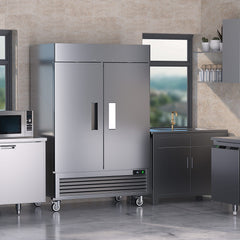 COTLIN 54" 49 Cu.Ft. Constant Temperature Air Cooled Stainless Steel Commercial Refrigerators WX-49CR