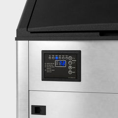OUTBID 26" 200LBS/24H Air Cooled Freestanding Stainless Steel Undercounter Ice Machine with 90 LBS Bin UIM516