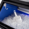 OUTBID 26" 265LBS/24H Air Cooled Freestanding Stainless Steel Undercounter Ice Machine with 90 LBS Bin UIM518