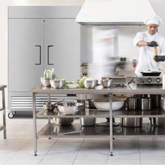 OUTBID 54" 49 Cu.Ft. Constant Temperature Air Cooled Stainless Steel Commercial Freezer WX-49RF